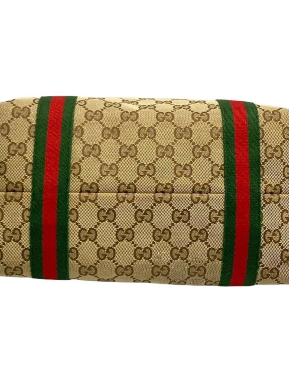 GUCCI GG/Sherry (Web) 137396 Beige Cream Multi Jacquard Leather Tote Bag - Picture 5 of 15